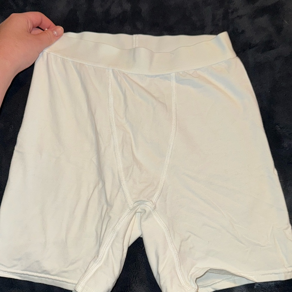 White biker shorts from target